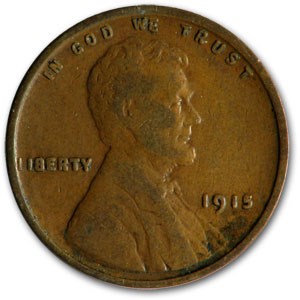 1915 Lincoln Cent VF 1915 Lincoln Cent VF