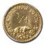 1915 Minerva Round 1/4 Dollar Gold MS-67 NGC