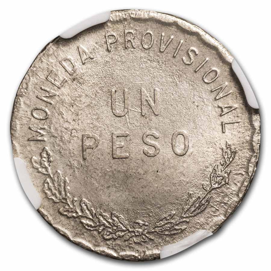 1915 Revolutionary Mexico Silver Peso MS-63 NGC (Oaxaca)