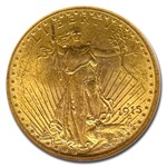 1915-S $20 St Gaudens Gold Double Eagle MS-62 NGC