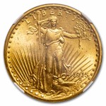 1915-S $20 St Gaudens Gold Double Eagle MS-64 NGC