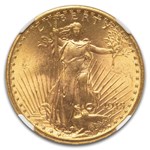 1915-S $20 St Gaudens Gold Double Eagle MS-64+ NGC