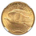 1915-S $20 St Gaudens Gold Double Eagle MS-64+ NGC