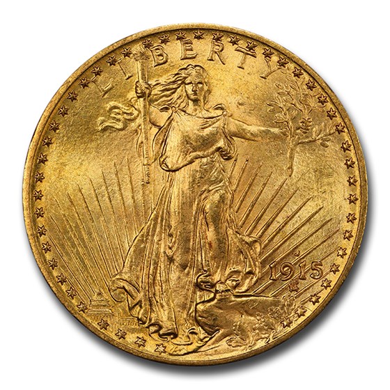 1915-S $20 St Gaudens Gold Double Eagle MS-65 PCGS 1915-S $20 St Gaudens Gold Double Eagle MS-65 PCGS