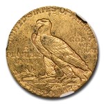 1915-S $5 Indian Gold Half Eagle AU-58 NGC