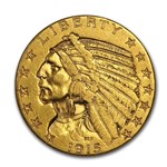 1915-S $5 Indian Gold Half Eagle XF