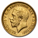 1915-S Australia Gold 1/2 Sovereign AU