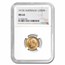 1915-S Australia Gold 1/2 Sovereign George V MS-64 NGC