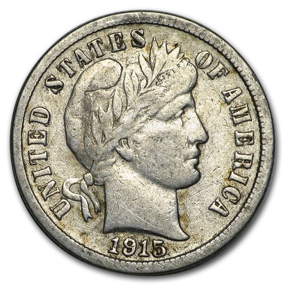 1915-S Barber Dime Fine 1915-S Barber Dime Fine