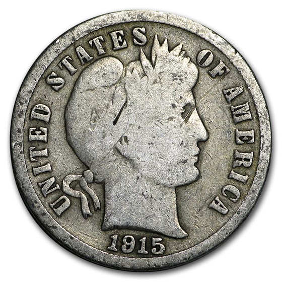 1915-S Barber Dime Good 1915-S Barber Dime Good
