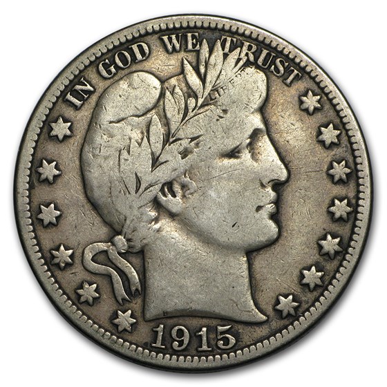 1915-S Barber Half Dollar Fine 1915-S Barber Half Dollar Fine