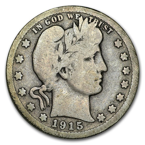 1915-S Barber Quarter VG 1915-S Barber Quarter VG