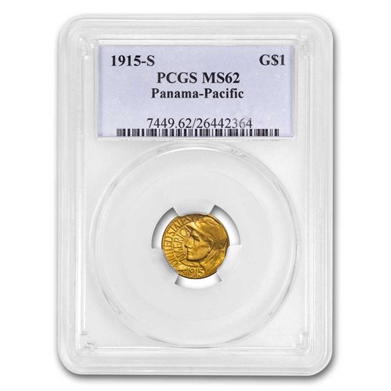 1915-S Gold $1.00 Panama-Pacific MS-62 PCGS 1915-S Gold $1.00 Panama-Pacific MS-62 PCGS