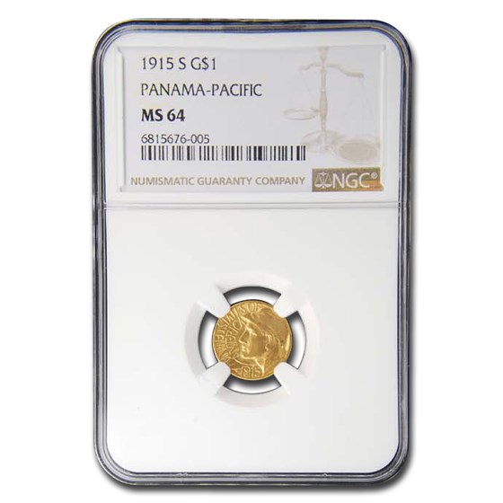 1915-S Gold $1.00 Panama-Pacific MS-64 NGC 1915-S Gold $1.00 Panama-Pacific MS-64 NGC