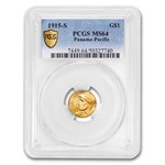 1915-S Gold $1.00 Panama-Pacific MS-64 PCGS
