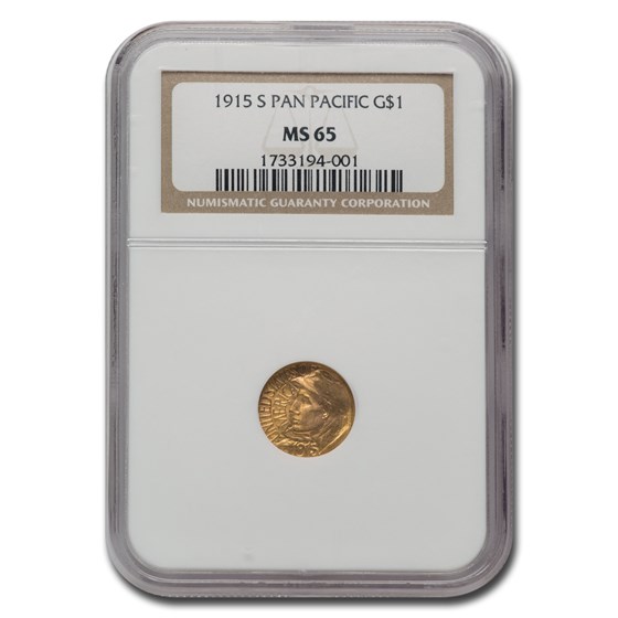1915-S Gold $1.00 Panama-Pacific MS-65 NGC