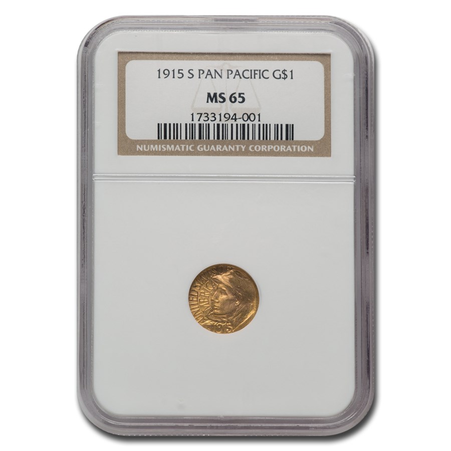 1915-S Gold $1.00 Panama-Pacific MS-65 NGC