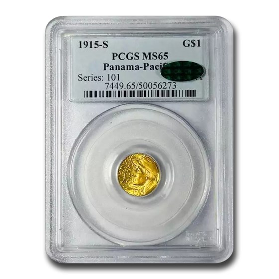 1915-S Gold $1.00 Panama-Pacific MS-65 PCGS (CAC) 1915-S Gold $1.00 Panama-Pacific MS-65 PCGS (CAC)