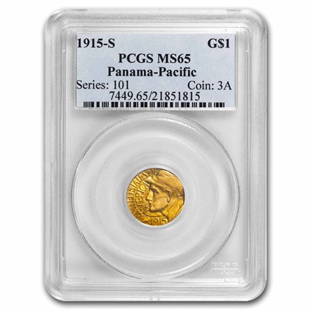 Buy 1915-S Gold $1.00 Panama-Pacific MS-65 PCGS | APMEX