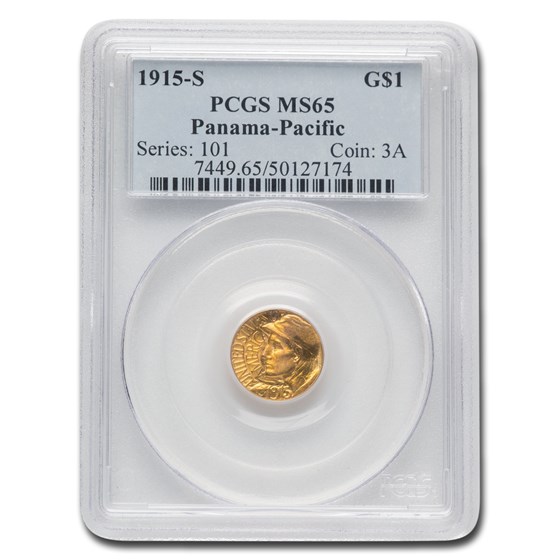 1915-S Gold $1.00 Panama-Pacific MS-65 PCGS 1915-S Gold $1.00 Panama-Pacific MS-65 PCGS