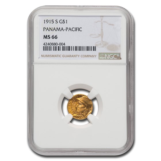 1915-S Gold $1.00 Panama-Pacific MS-66 NGC 1915-S Gold $1.00 Panama-Pacific MS-66 NGC