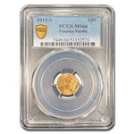 1915-S Gold $1.00 Panama-Pacific MS-66 PCGS