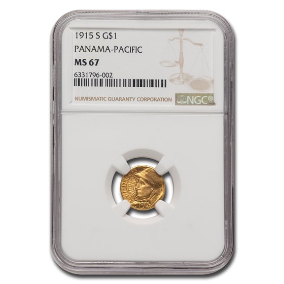 1915-S Gold $1.00 Panama-Pacific MS-67 NGC 1915-S Gold $1.00 Panama-Pacific MS-67 NGC