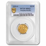 1915-S Gold $2.50 Panama-Pacific MS-62 PCGS