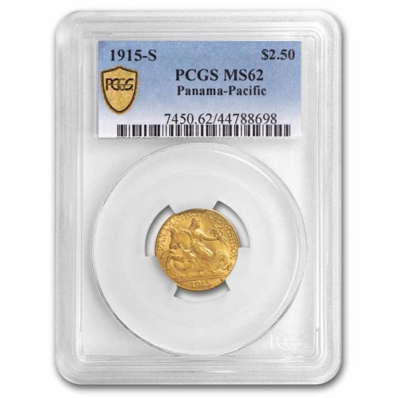 1915-S Gold $2.50 Panama-Pacific MS-62 PCGS 1915-S Gold $2.50 Panama-Pacific MS-62 PCGS
