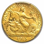 1915-S Gold $2.50 Panama-Pacific MS-63 PCGS
