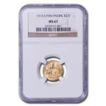 1915-S Gold $2.50 Panama-Pacific MS-67 NGC