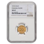 1915-S Gold $2.50 Panama-Pacific MS-67 NGC