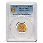 1915-S Gold $2.50 Panama-Pacific MS-67 PCGS