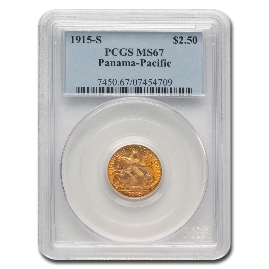 1915-S Gold $2.50 Panama-Pacific MS-67 PCGS