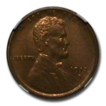 1915-S Lincoln Cent MS-65 NGC CAC (Red/Brown)