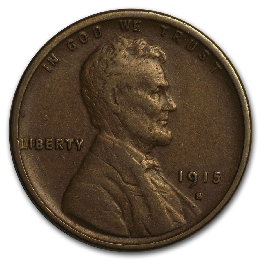 1915-S Lincoln Cent VF