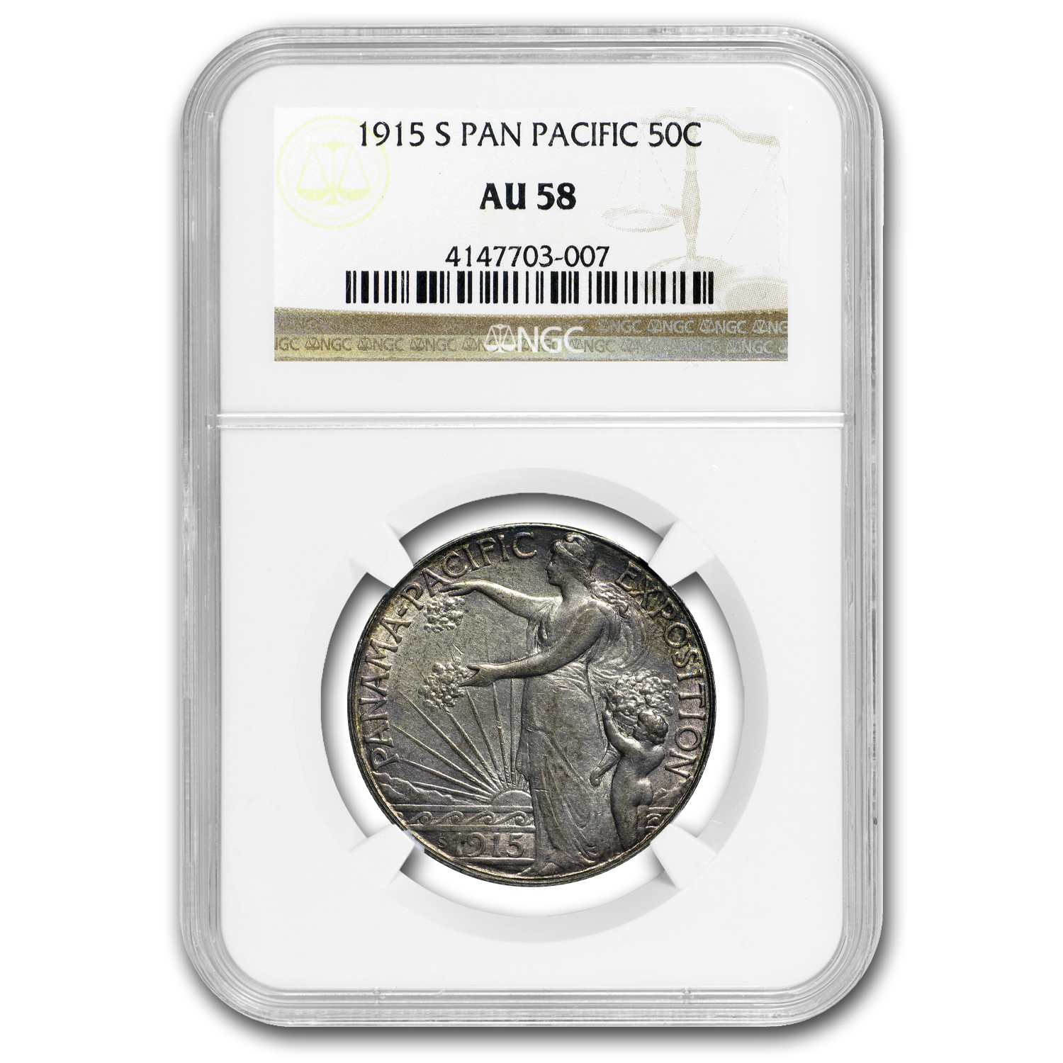 Buy 1915-S Panama Pacific Half Dollar AU-58 NGC | APMEX