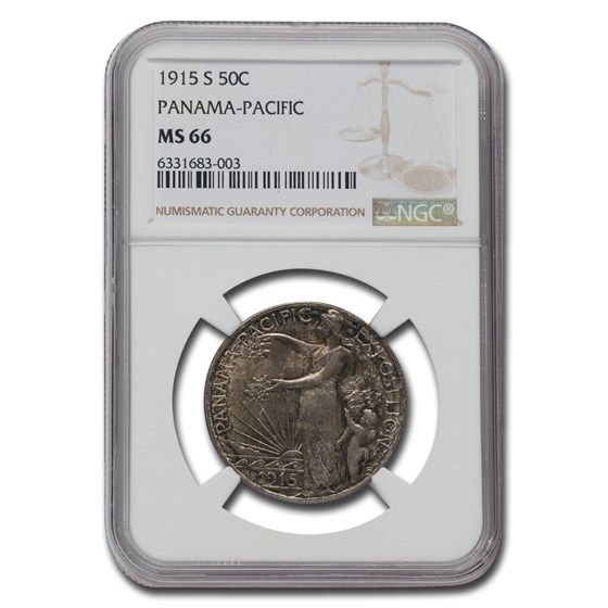 1915-S Panama Pacific Half Dollar MS-66 NGC
