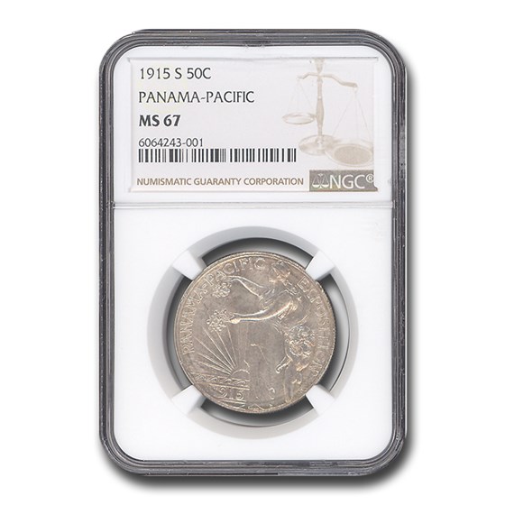 1915-S Panama Pacific Half Dollar MS-67 NGC 1915-S Panama Pacific Half Dollar MS-67 NGC