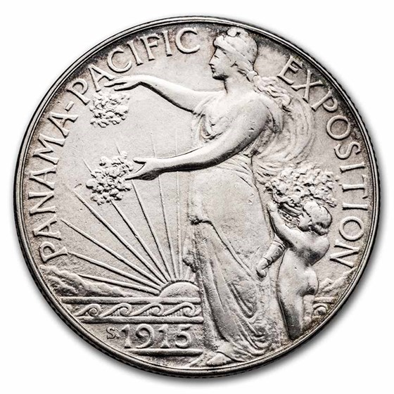 1915-S/S Panama-Pacific Expo Half Dollar AU Details 1915-S/S Panama-Pacific Expo Half Dollar AU Details