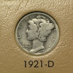 1916-1945 Complete Mercury Dime Set in Dansco Album