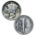 1916-1945 Mercury Dime Near Complete Set Dansco Album