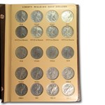 1916-1947 Walking Liberty Half Dollar Complete Set (Cleaned)
