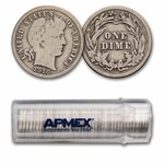 1916 Barber Dime 50-Coin Roll Avg Circ