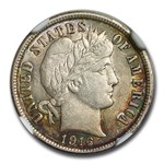 1916 Barber Dime AU-58 NGC