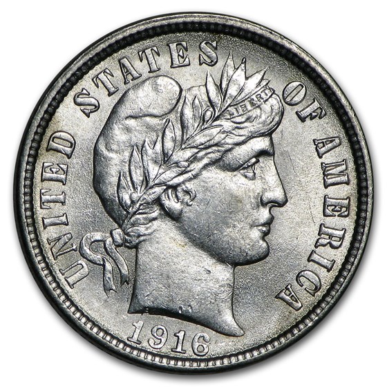 1916 Barber Dime BU 1916 Barber Dime BU
