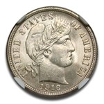 1916 Barber Dime MS-65 NGC