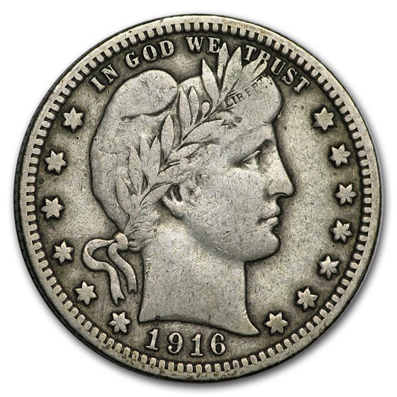 1916 Barber Quarter Fine 1916 Barber Quarter Fine