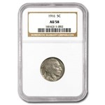 1916 Buffalo Nickel AU-58 NGC