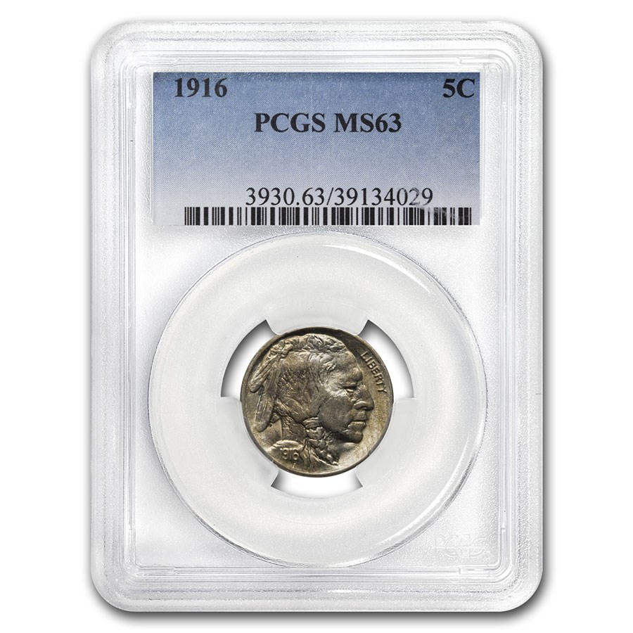 1916 Buffalo Nickel MS-63 PCGS